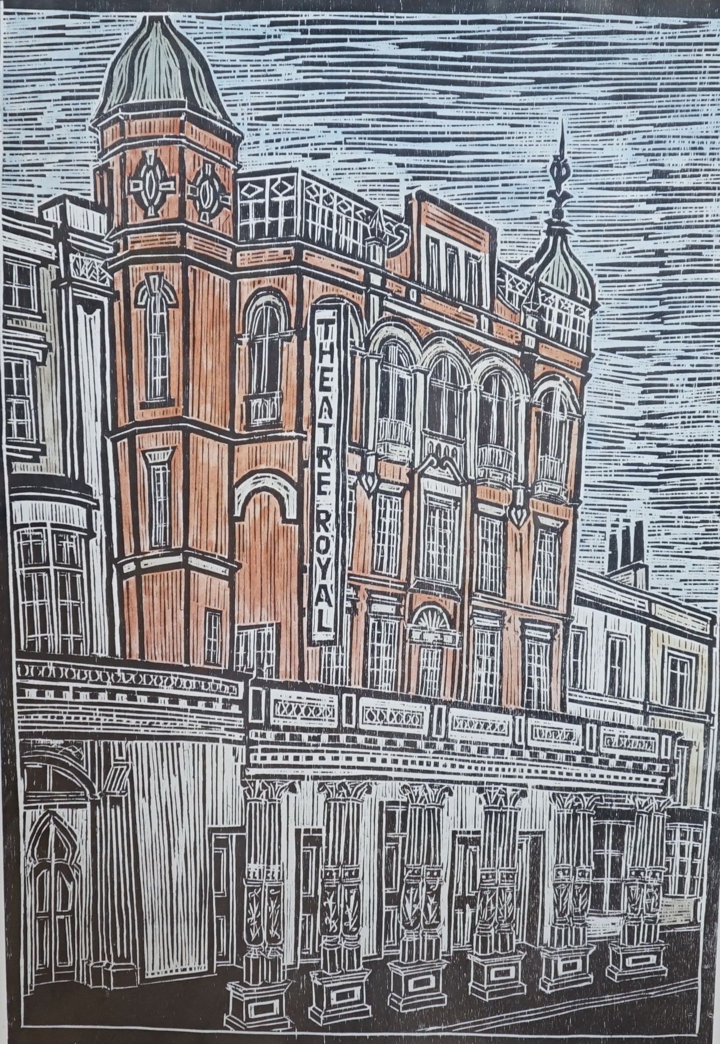 Caroline Bilson, print, The Theatre Royal, Brighton, 87 x 61cm